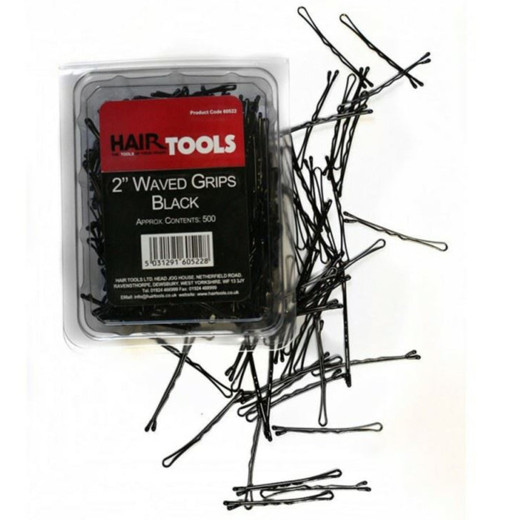 Hair Tools 2.5" Waved Grips Black x 500 1